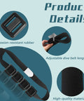 4 Pcs 1.1 Lb Scuba Weight Belt With Metal Block Buckle Coated Dive Weights Nylon Belt For Free Diving And Depth Dives