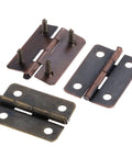 Ten Pack Antique Cabinet Hinges Boasting Top Shelf Vintage Craftsmanship And No Sweat Screw Mounting For Wood Boxes Doors And Lockers 25X18Mm.