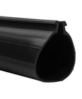 Close-up of DIY Friendly 16 Foot Garage Door Bottom Seal Replacement Rubber Weather Seal For Single Slot Doors Easy Install Durable