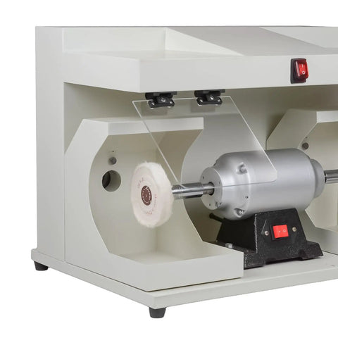 Rock Solid 550W Dual Head Bench Grinder With Straight Up 2800 Rpm Copper Motor And Bright Led Work Light for quick tool restoration.
