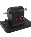 Focket Mini Belt Sander 100W Adjustable Speed Cordless Bench Grinder With Four Non Slip Foot Pads view from the side showing controls.
