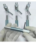 Hand Retractable Indexing Plunger Pin With Long Stroke And Quick Release Lock Built Tough For Heavy Duty Jobsites Featuring Rock Solid Coarse Grip Teeth M6, showing a set of metal pins with varying lengths.
