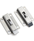 Heavy Duty Stainless Steel Sliding Door Bolt Lock Security Gate Latch with dual units for added security.