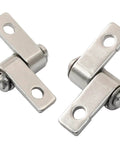 Front view of 2 Sets 360 Degree Torque Hinge 0.3N.m Friction Hinges for Cabinets Boxes and Doors Carbon Steel Construction