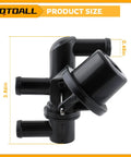 Front HVAC Heater Control Valve Solenoid Replacement For Ford Aerostar Explorer Ranger Lincoln OE Style Size Guide