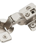 Hardcore Soft Closing Concealed Cabinet Hinges Pair For Frameless Doors Direct Mount showcasing detailed steel construction.