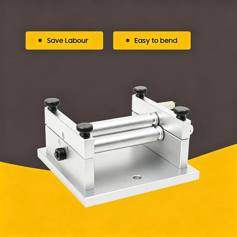 No Sweat Manual Slip Roll Machine With Fast Roller Adjustments For Easy Bending Of Copper Aluminum And Brass Sheet Metal Strips Awesome Addition To Any Garage Workbench