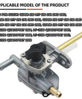 Fuel Valve Petcock Shut Off For Suzuki Ozark 250 Quad 2x4 2WD 2002 To 2006 LT Z250 Quadsport 2004 To 2006 shown with fittings