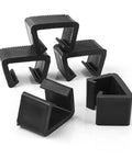 Outdoor Wicker Furniture Fasteners And Sofa Clips For Securing Rattan Chairs And Sectional Sets Weather Resistant Plastic Clamps Heavy Duty For Patio Lounge No Fuss Install Durable Non Slip Garden Clip Kit 8 Pieces displayed in black