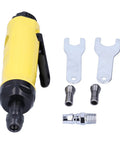 Heavy Duty Mini Air Angle Die Grinder 22000 RPM Pneumatic Rotary Tool With Sealed Ball Bearings and accessories for metal tasks.