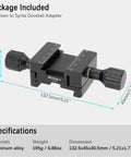 Vixen To Synta Dovetail Adapter For Telescope Gear Female To Female Dovetail Saddle Mount Base Attach Synta Dovetails On Vixen V Series Simple Drop In Loading For OTA Guides And Finders