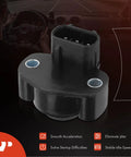 Throttle Position Sensor TPS For Dodge And Jeep Easy Install That Restores Idle And Snappy Throttle Response For Dakota Cherokee Grand Cherokee Wrangler And Viper With 2.5L 4.0L And 8.0L V10 Engines, black plastic sensor