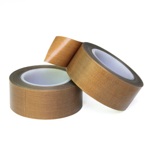 High Temperature PTFE Fabric Tape 1 Inch By 33 Feet And 2 Inch By 33 Feet For Vacuum Sealers And Hand Impulse Sealers Insulation