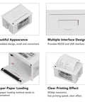 Rock Solid 58mm Thermal Receipt Printer Featuring Embedded Micro Usb And Ttl Serial Port with open compartment for paper loading