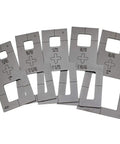 Square Cutter Plasma Stencil Kit 5 Piece Set For Pro Grade Metal Fabrication, metal templates with multiple cutout sizes.