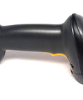 Side view of Cordless Bluetooth Laser Barcode Scanner with Cradle and USB Cord, Refurbished Certified, Fast Scan Time, Rugged Handheld.