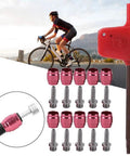All In One Hydraulic Bike Fitting Kit With 10 Barbed Olive Set And Stainless Steel Brake Line Needles Plus T8 Tool For Universal Hydraulic Brake Installations Quick And Easy Road And Mountain Bike Repairs displayed with T8 tool and cyclist in background