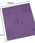 9x11 Inch Wet Dry Sandpaper Kit 24 Pcs Alumina Abrasive Grits 60 80 120 150 180 240 320 400 sheet size illustration