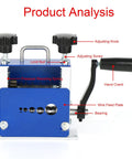 Detailed view of Hilitand Wire Stripping Machine Professional Hand Crank Or Drill Powered Wire Stripper with adjustable features.