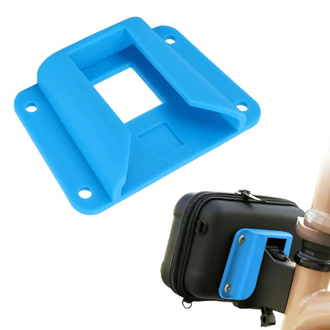Bike Carrier Luggage System Upgrade for Folding Bikes with Quick Mount for Bicycle Basket, Durable ABS Build, Blue Finish