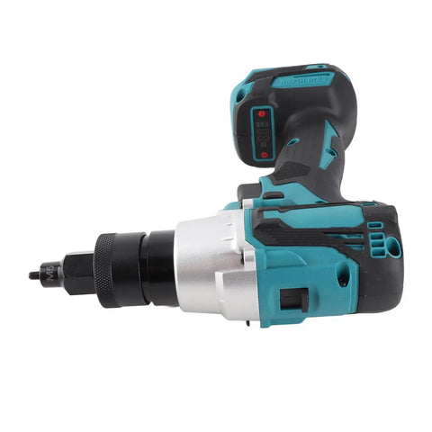 Electric Riveter With LED Light Brushless Nut Riveting Tool Slip Handle Design High Power Rivet Nut Machine close-up view