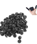 Disposable Latex Finger Cots 150 Pack Black 65mm By 25mm Pro Grade Protective Fingertips Sleeves For Electronics PCB Microelectronics LCD Displays Lab Anti Static Shield