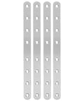 Heavy Duty Stainless Steel Flat Plate Straight Brackets 4 Pack Wear Resistant Corner Braces Built To Last No Fuss Easy Install For Home Garage Shop Applications 9.63 By 0.79 By 0.12 Inch