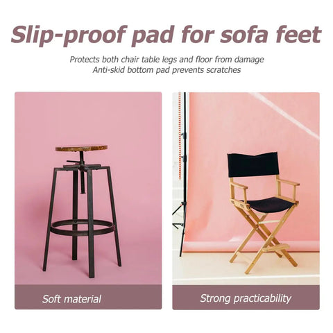 No Sweat Furniture Sliders Four Pack Reusable Floor Glide Pads For Hardwood Surfaces under chair legs for floor protection