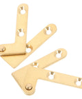 Brass Pivot Door Hidden Hinges Set For Wood Doors And Windows With Concealed Design And Sleek Golden Finish, 4 pieces