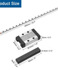 Beefy 400mm Linear Guide Rail Kit With MGN9C Carriage And Mini MGN12 Guide for 3D printers and CNC, product size dimensions displayed