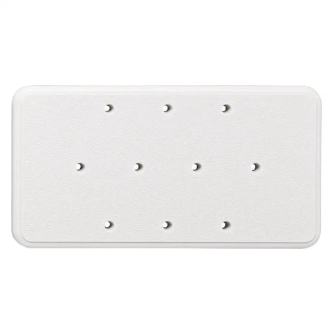 Adjustable Bathroom Safety Transfer Bench white blow molded seat, rust proof, durable with drain holes, supports 250 lbs.