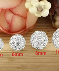 Minimalist CZ Cluster Small Ball Stud Earrings For Women And Girls 10mm 925 Sterling Silver With Long Lasting Finish Dainty Everyday Jewelry Sleek Dope Ear Studs For Day Or Night Classy Sparkle. 10mm CZ cluster stud earrings on wood