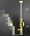 Valve Core Remover And Installer Tool Pro Grade With Dual Size SAE One Quarter Inch And Five Sixteenths Inch Port Brass Adapter