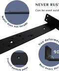 Legit Heavy Duty Floating Shelf Brackets 10 Pack Thick Invisible L Bracket showing water resistance features and 90-degree angle.