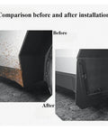 Comparison image showing Tesla Cybertruck 2024 To 2025 Full Set Heavy Duty Front Rear Wheel Mud Flaps before and after installation.