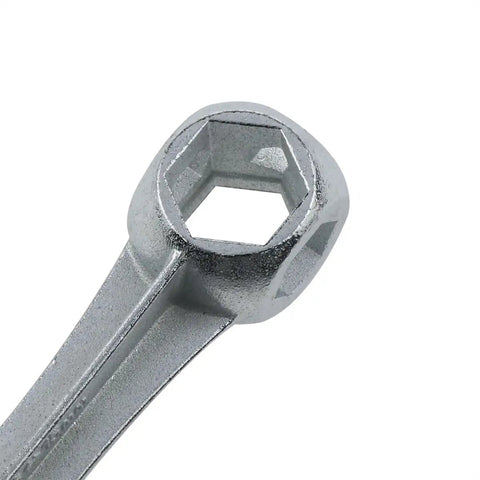 Close-up of Bone Shaped Hex Key Wrench 6 To 15mm For Bicycle Repair Durable Zinc Alloy Mountain Bike Tool Rust Resistant One Piece Design
