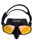 Aluma Pro Freedive Mask With Dope Anti Fog Technology, Ultra Low Volume For Freediving Snorkeling And Scuba, Black With Tinted Lens