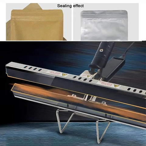 Heavy Duty Heat Sealer Machine With Adjustable Temp Control And Safety Bracket For Secure Bag sealing Across Various Materials Including 200MM Width For Home And Kitchen Use sealing bags with precision.