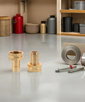 Heavy Duty Garden Hose Repair Coupling Kit With Male And Female Connectors Made From Durable Brass And Plastic Featuring Stainless Steel Clamps For Leaky Hoses, Outdoor Watering Tasks, And Reliable High Pressure Performance That Actually Works brass hose fittings and clamps