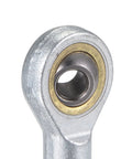 2 Pack Spherical Rod End Bearing With 6mm Bore And M6x1.0 Left Hand Female Thread Connector Self Lubricated Joint Built To Last Heavy Duty Steel Body For Hydraulic Cylinders And Industrial Machinery close-up of bearing eye