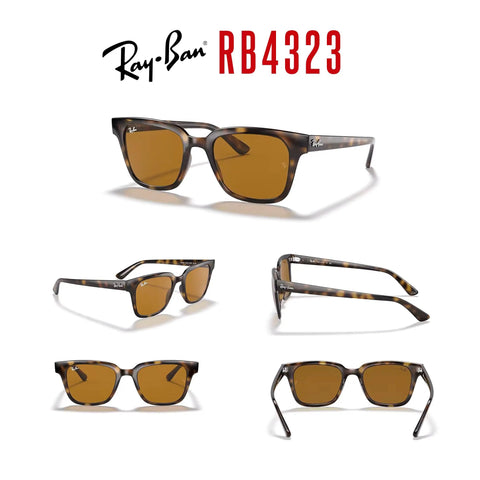 Light Havana Square Sunglasses With Dope B Fifteen Brown Lenses Unisex Wayfarer Inspired Frame 51mm UV400 Protection Italian Made