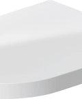 ME By Starck Elongated Toilet Seat White High Gloss With Slow Close Lid And Stainless Steel Hinges Durable Duroplast Build