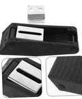 Two Pack Rubber Toggle Latches For Storage Cabinets And Cargo Boxes That Snap Tight And Quiet With Noise Reduction features a robust rubber latch with a stainless steel body for easy installation and stable locking.