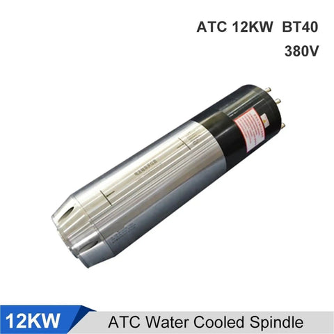 Heavy Hitter 12KW Water Cooled Spindle Motor With Automatic Tool Change BT40 150mm Holder For CNC Milling Engraving sleek design