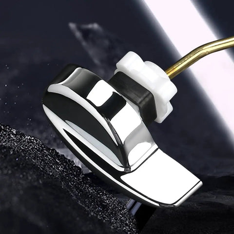 Side Mount Toilet Flush Lever Handle Replacement For Most Toilet Tanks Universal Zinc Alloy Lever With Silver And Gold Finish