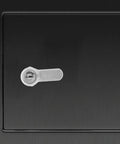 Cam Door Latch Lock With Keys For Storage Cabinets Toolboxes RV Cabinets And File Cabinets Quick Lock Feature visible on black surface
