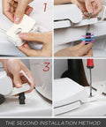 Installing Elongated Toilet Seat With Built In Toddler Seat Slow Close Fits Adult And Child Potty Training Ready Magnetic Kids Seat