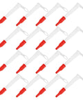Super Fast Swap 100 Pack Plastic Caulking Nozzle Extenders With 1/2 Inch Thread For Hot Glue Guns And Sealant Jobs To Speed Up DIY Home Repair Work, red caps set