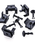 5 Sets Front Fender And Bumper Clip And Pin Kit For Toyota And Lexus Replaces 53879-58010 And 47749-58010, heavy-duty pins