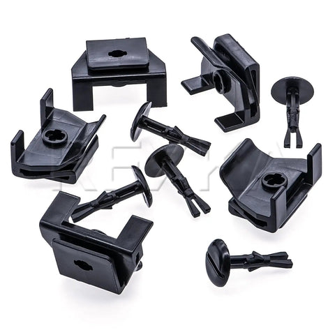 5 Sets Front Fender And Bumper Clip And Pin Kit For Toyota And Lexus Replaces 53879-58010 And 47749-58010, heavy-duty pins